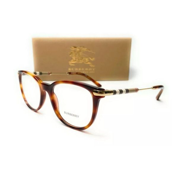 Burberry Women's Light Havana Eyeglasses! - Picture 1 of 4